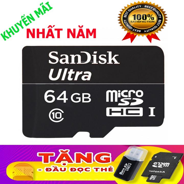 MUA 1 THẺ NHỚ SD 8GB/16GB/32GB/64GB - TẶNG 1 ĐẦU ĐỌC THẺ