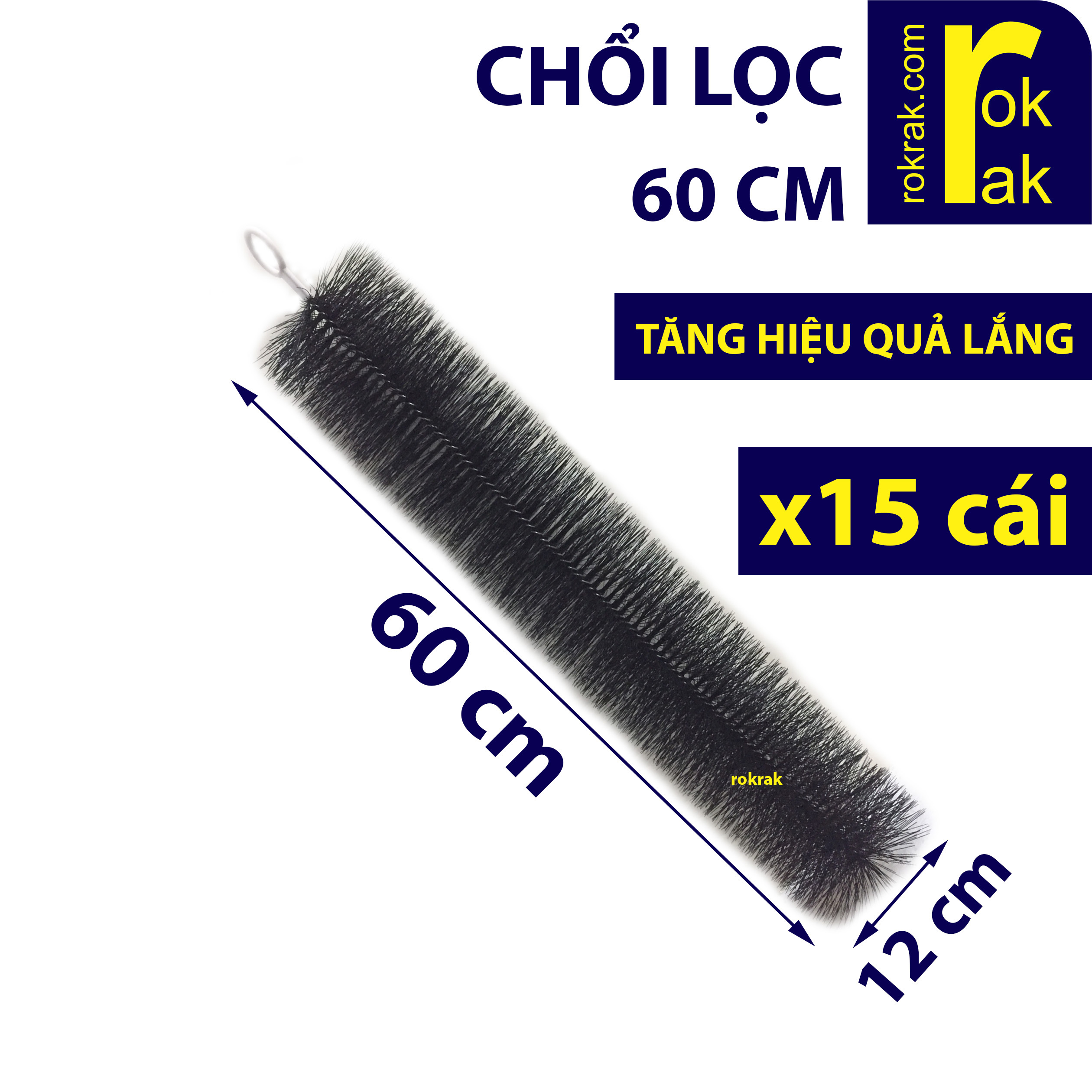 [HCM]Combo 15 CHỔI LỌC 60 cm cán nhựa hoặc inox cho hồ cá