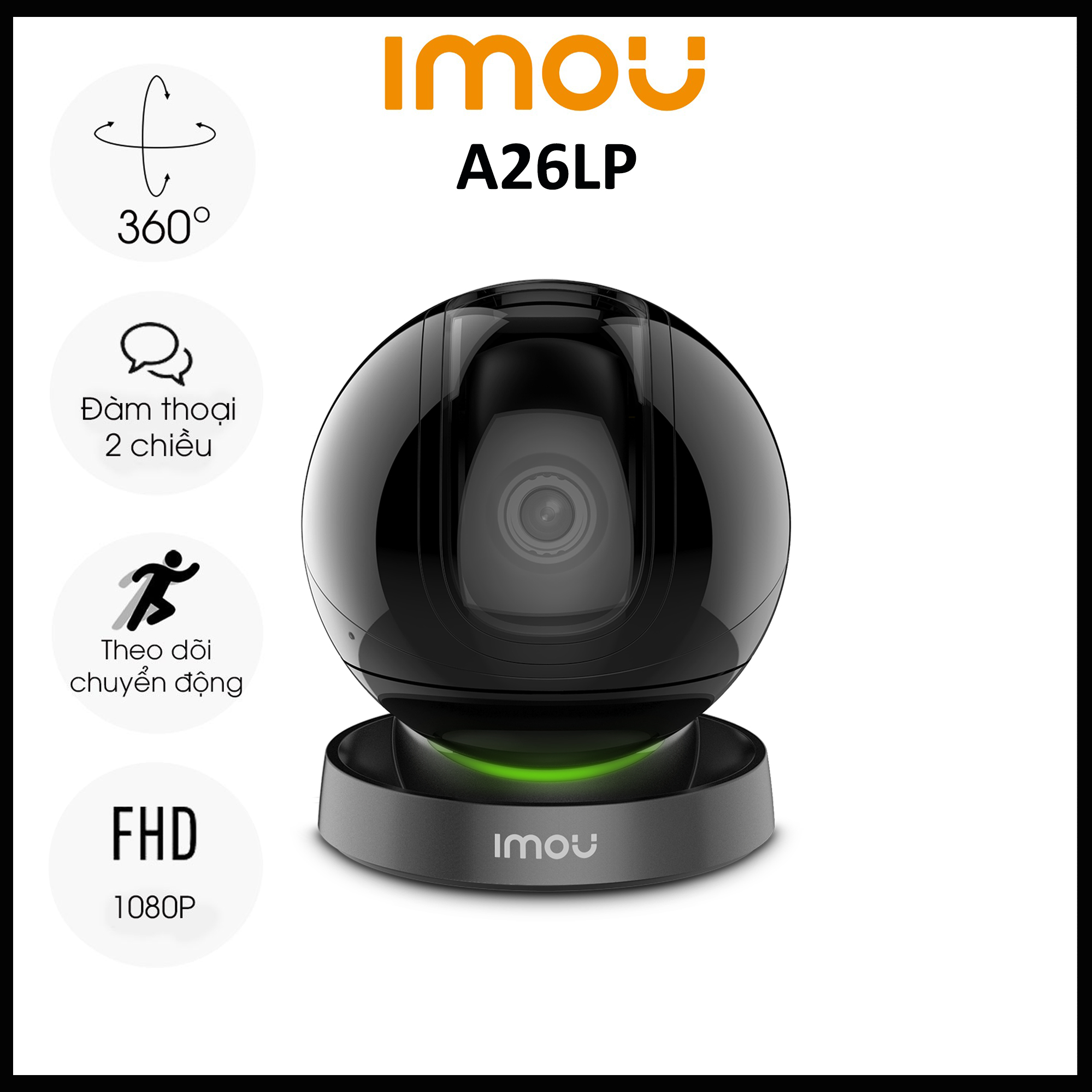 [Freeship] Camera IMOU Rex A26LP 2M 1080P Xoay 360 Độ- Đàm Thoại 2 Chiều-Báo Động Chống Trộm