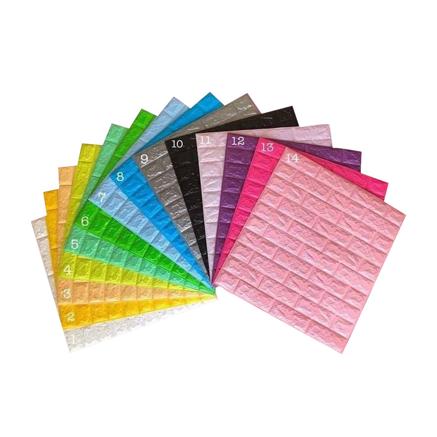 Xốp dán tường giả gạch - Khổ lớn 70x77cm Giúp Chống thấm nước ẩm mốc mang lại không gian sạch sẽ và trong lành