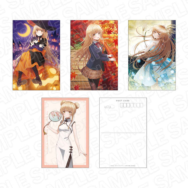 Thiên sứ nhà bên Combo 4 postcard chủ đề bốn mùa Xuân - Hạ - Thu - Đông