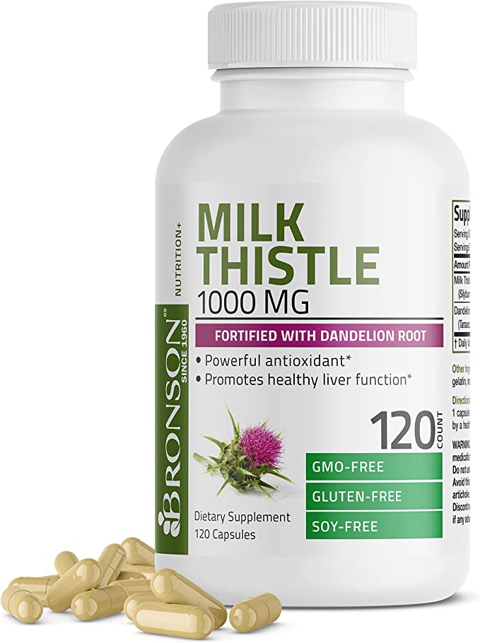 Bronson Milk Thistle 1000mg - Viên uống giúp bổ gan