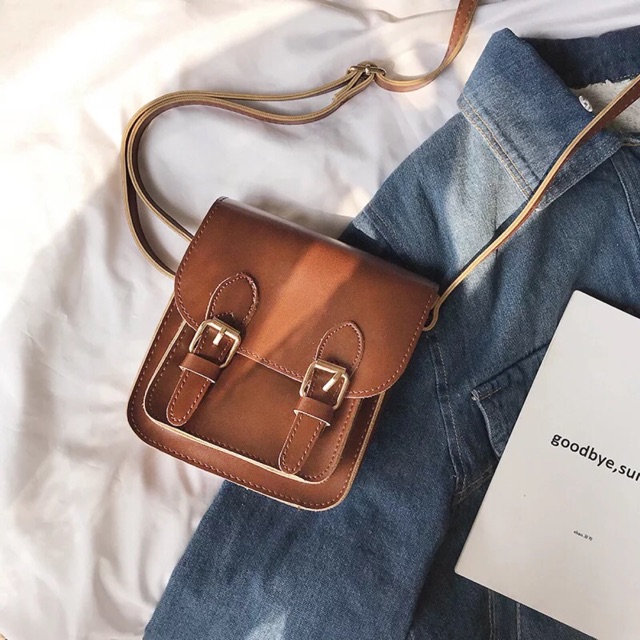 Túi đeo chéo minibag phong cách Hàn Quốc DR299, form dáng hiện đại, trẻ trung, nhiều ngăn để đồ tiện dụng và linh hoạt