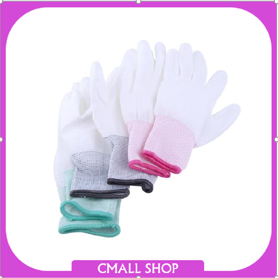 Găng tay phủ PU đầu ngón trắng - Combo 20 đôi