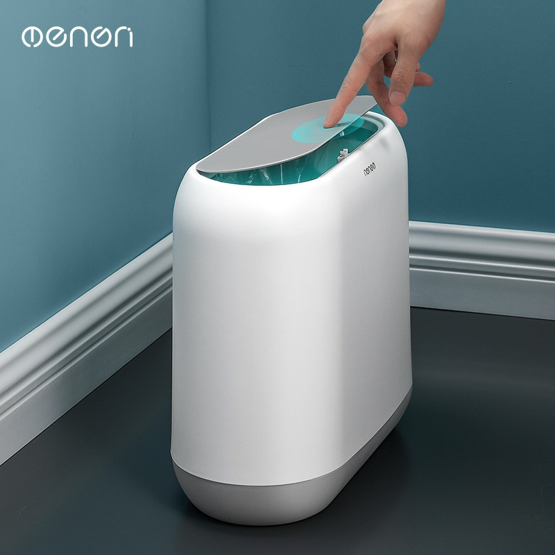 Thùng rác thông minh oenon chất liệu nhựa abs, thùng rác văn phòng