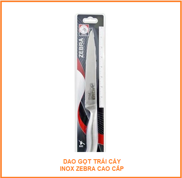 Dao gọt trái cây 4,5'' inox zebra pro ii - 100304- hàng thái lan cao cấp