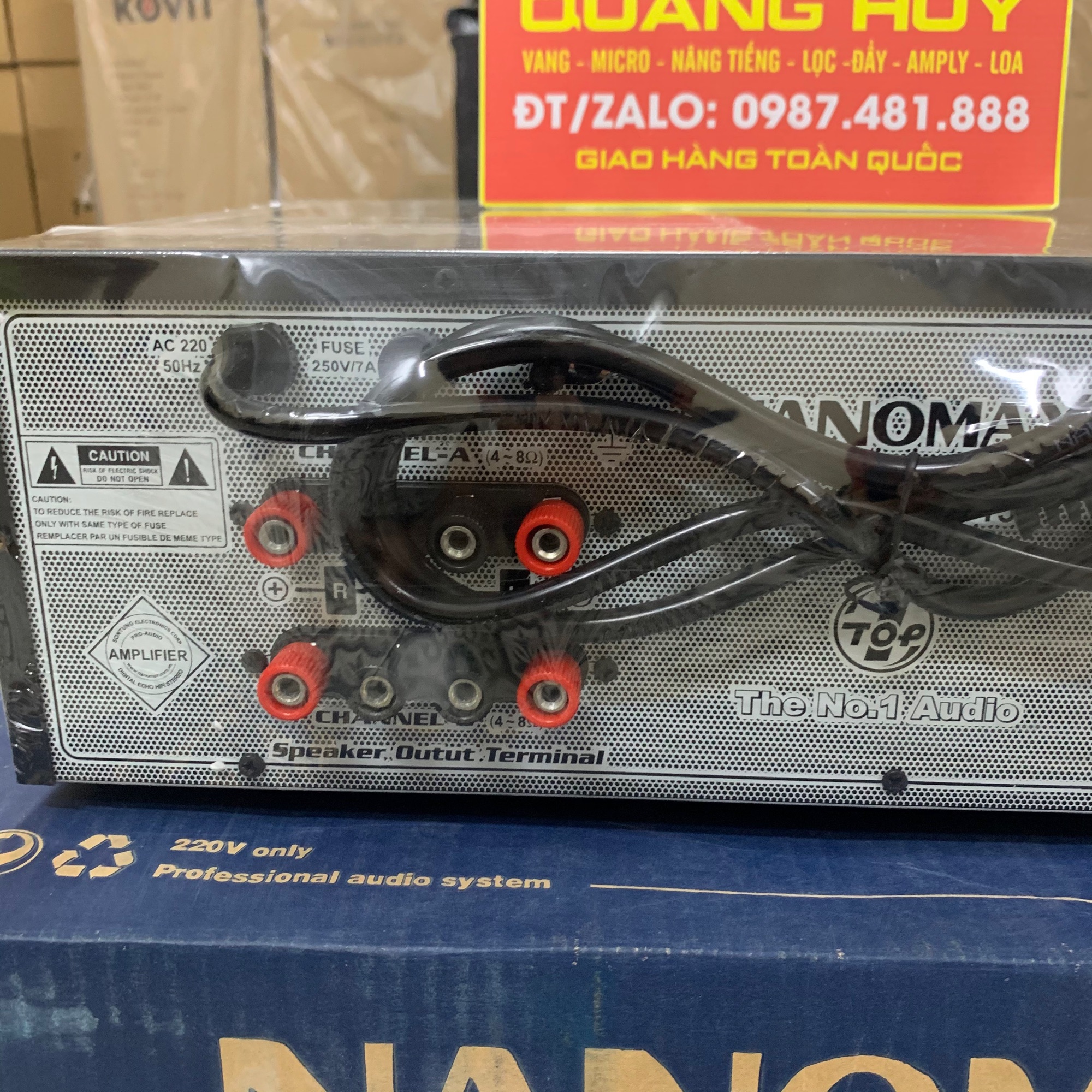 Âm ly Nanomax PA 1207A - 16 sò toshiba có bluetooth đánh cực khoẻ