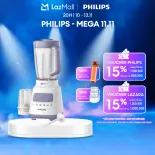 Máy Xay Sinh Tố Philips HR2221/00 - 700W - Công Nghệ Problend Crush - Bộ 2 Cối - Dung Tích Cối Lớn 1.5L - Hàng Phân Phối Chính Hãng