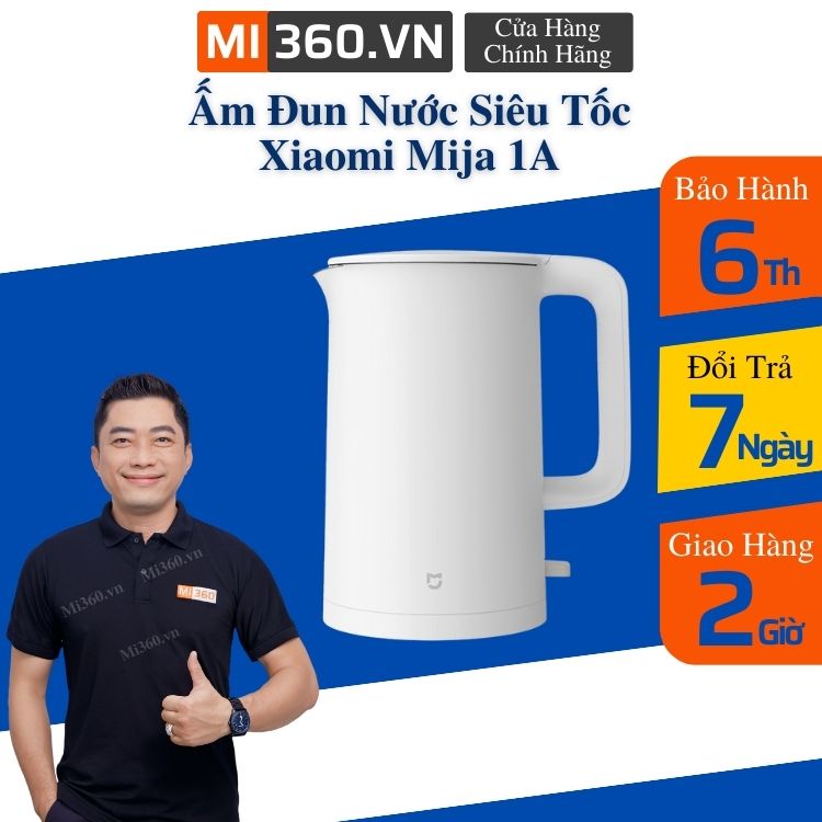Ấm đun nước siêu tốc Xiaomi Mija 1A Chính Hãng