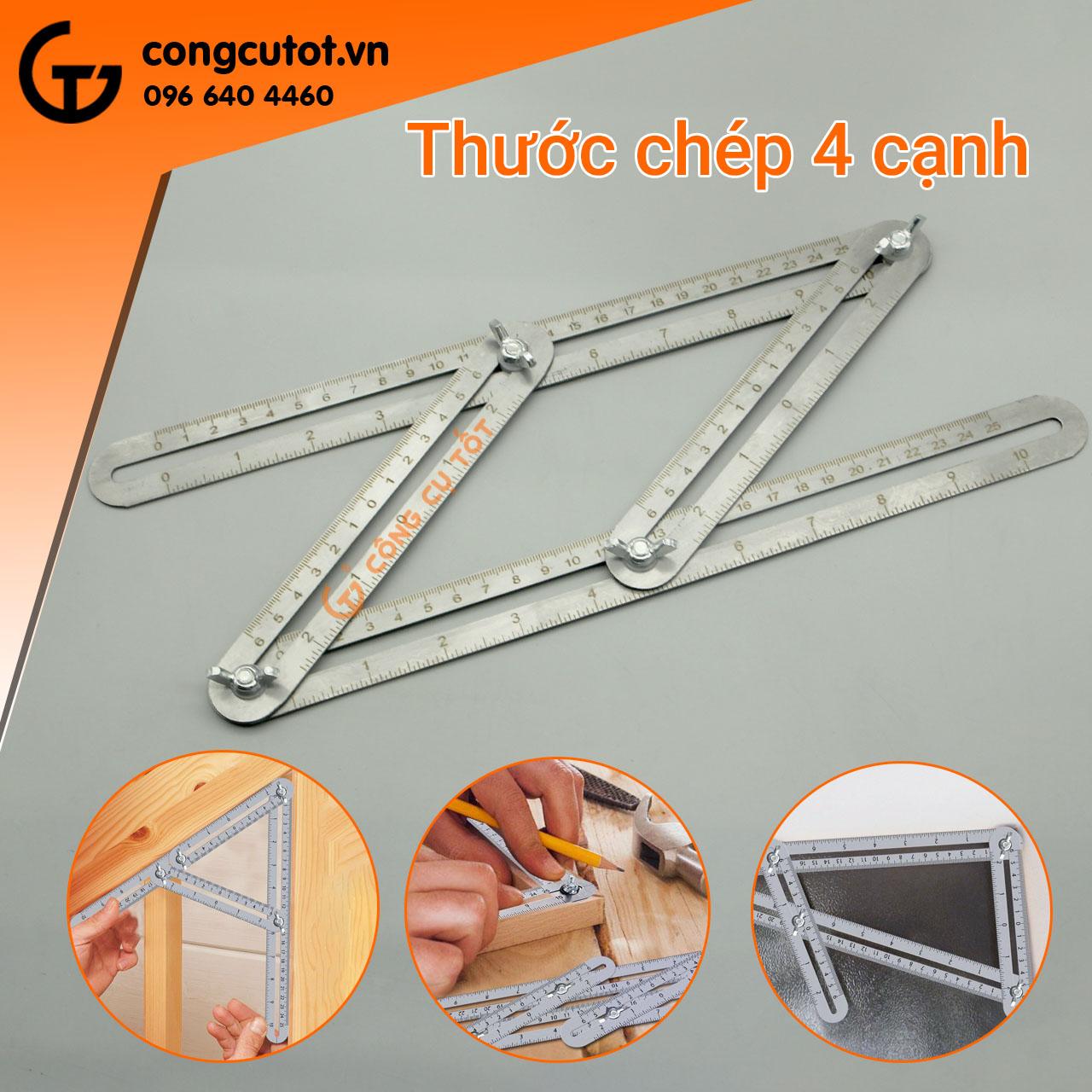 Thước đa giác - Thước chép hình để đo cắt biên và khoan gạch men