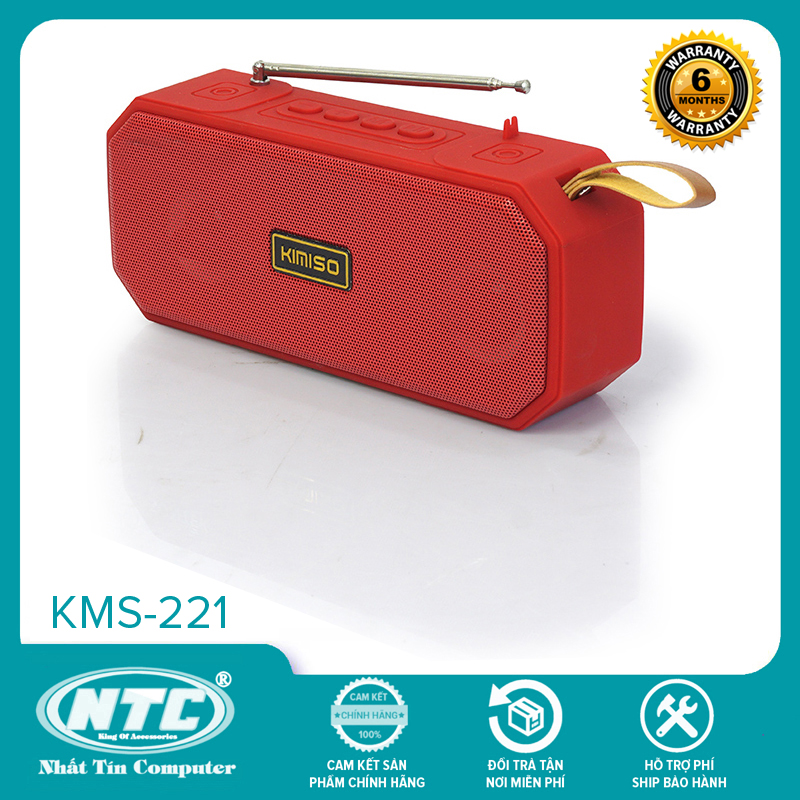 Loa bluetooth KIMISO KMS-221 TWS kết nối cùng lúc 2 loa - siêu bền - Nhất Tín Computer