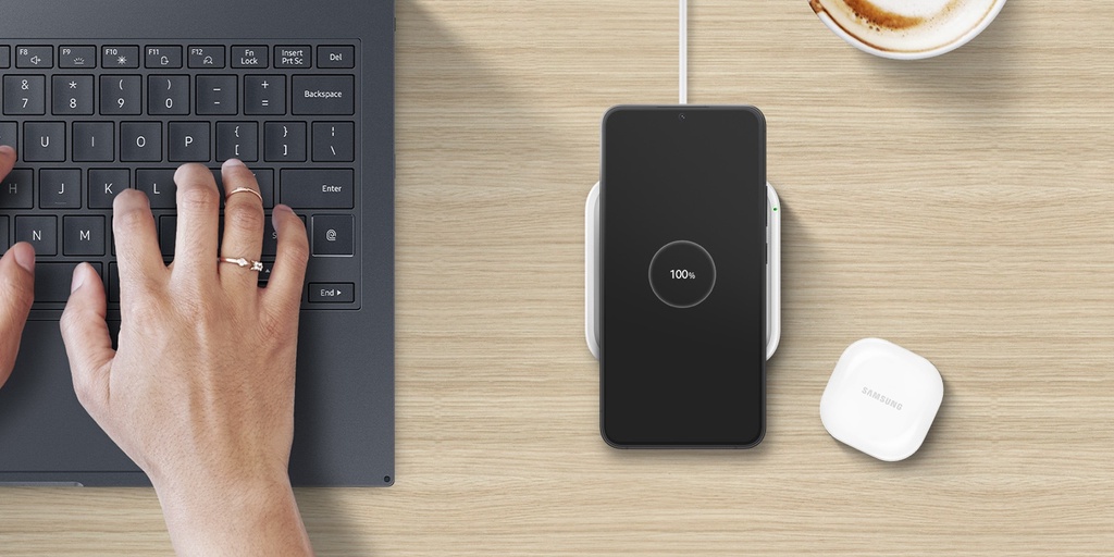 Đế Sạc Đơn Không Dây 15W, Đen (kèm cáp) - Samsung Chính hãng