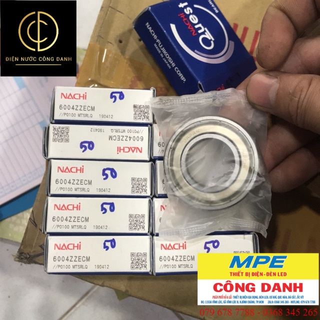 Bạc Đạn NACHI 6004ZZECM ( chính hãng 100%)