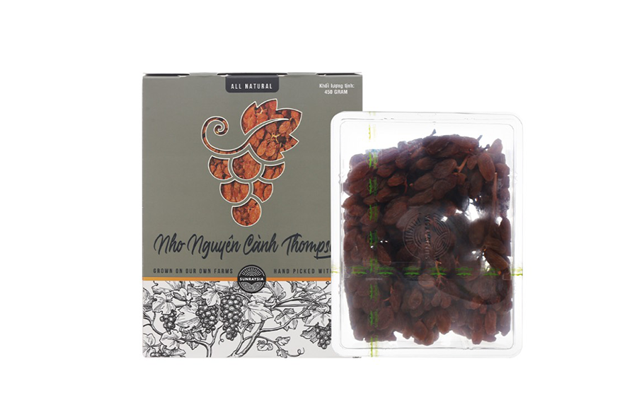 [HCM]Nho khô nhập khẩu Úc - THOMPSON Hộp 450 gr