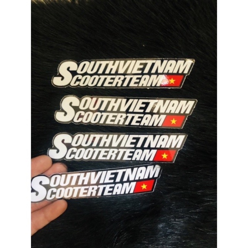 Tem logo SouthVietNam Scooterteam 15cm