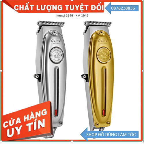 Tông Đơ Chấn Viền , Bấm Viền Kemei 1949 Đã Mài Chuốt Lưỡi , Vỏ Kim Loại Chắc Chắn - Bảo Hành 6 Tháng