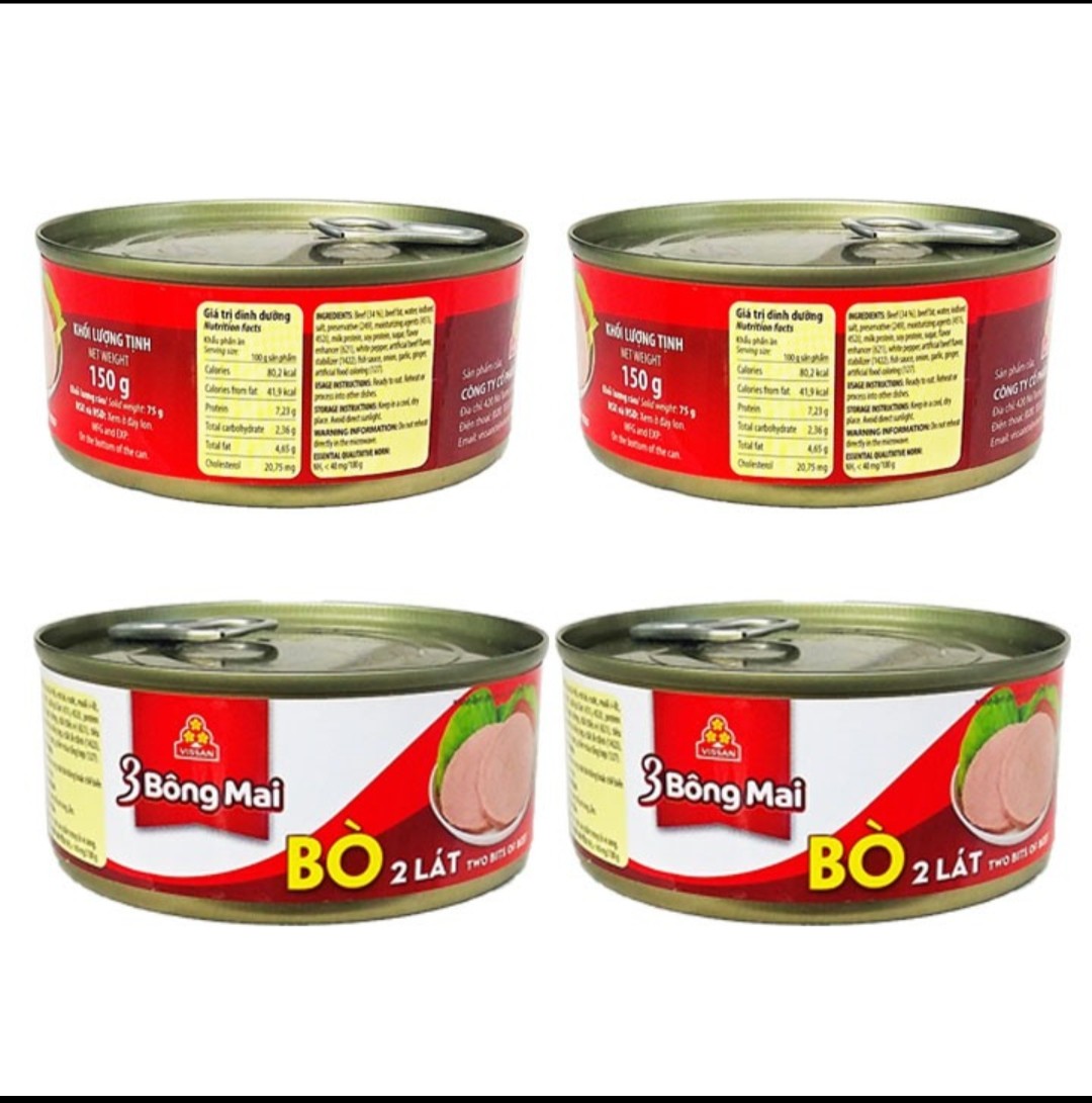 Combo 4 bò 2 lát 3 bông mai vissan