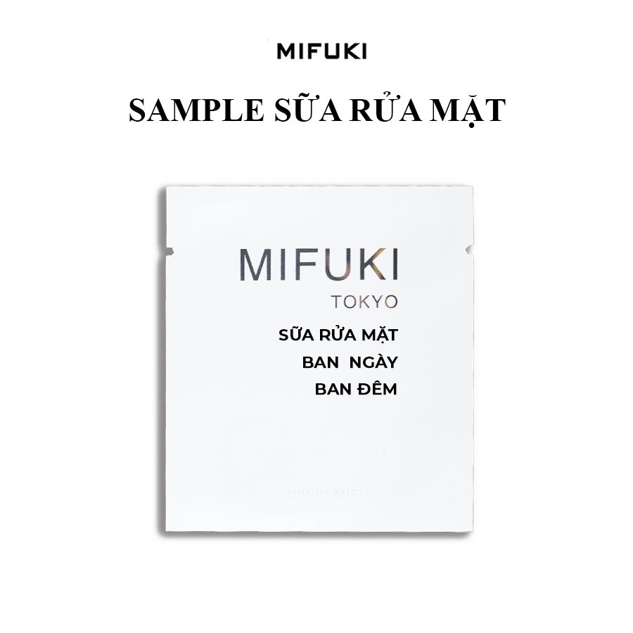 Sample sữa rửa mặt mifuki - uv brighten foam cleanser 5ml