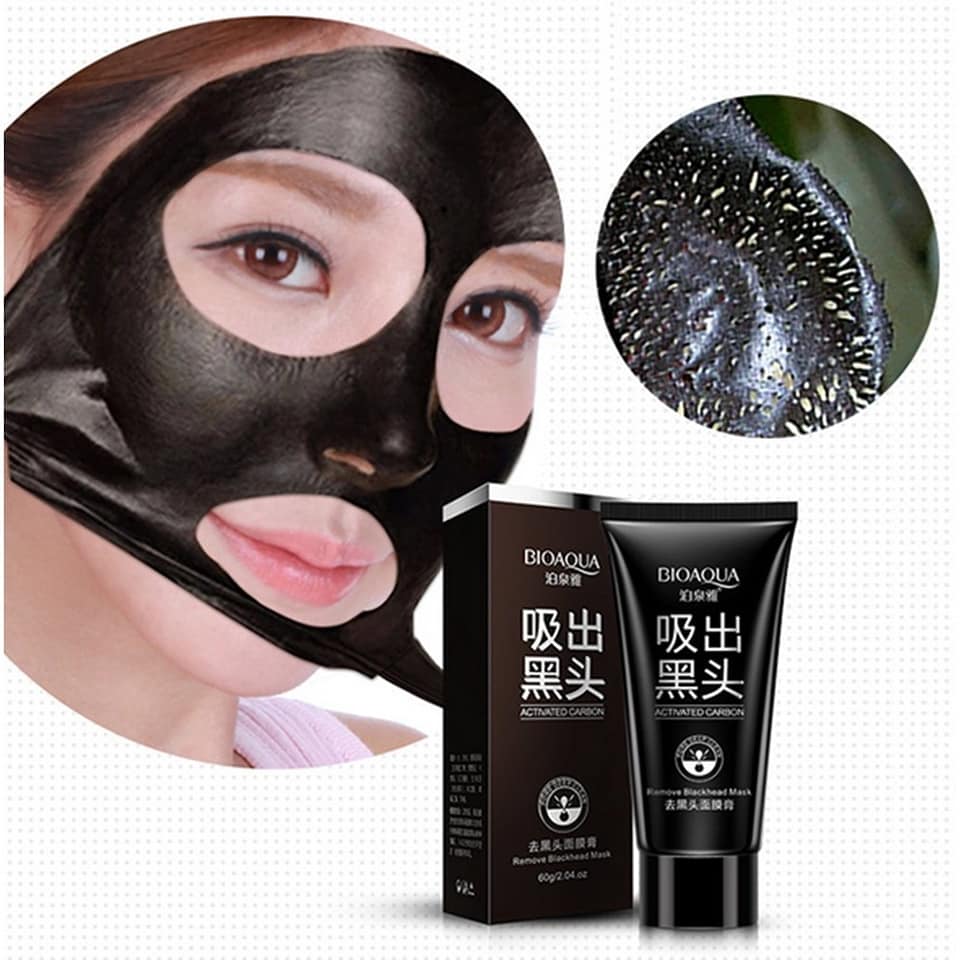 [HCM]Gel Mặt Nạ Lột Mụn Đầu Đen Than Tre Bioaqua 60g