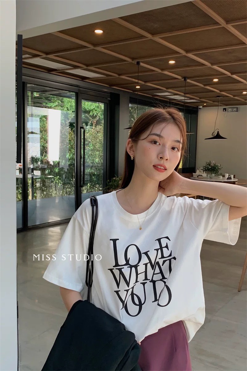 Áo thun love what you do freesize 3 màu - lyn's closet
