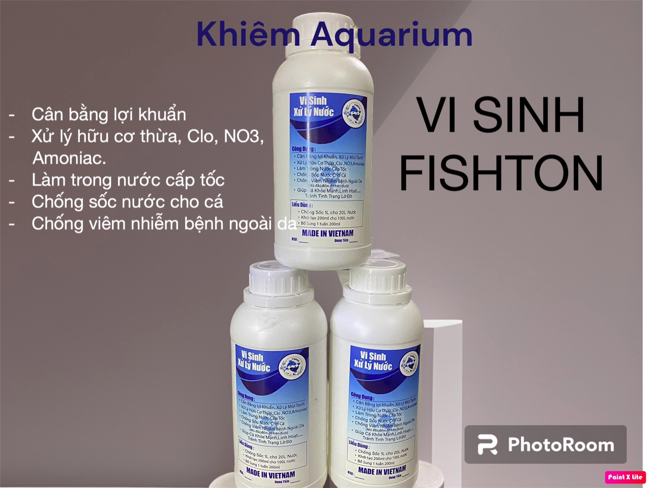 Vi sinh xử lý nước fishton