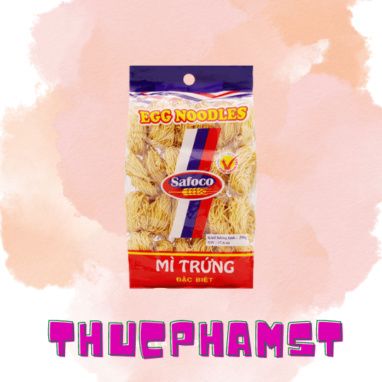 Mì Trứng Đặc Biệt Sợi Nhỏ Safoco 500G