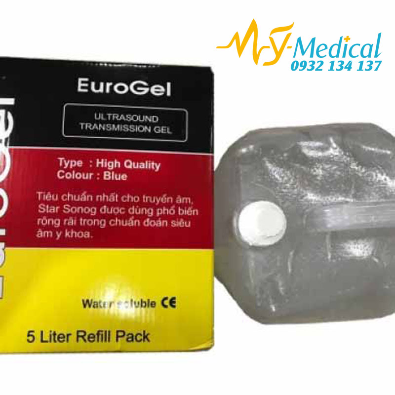 [HCM]Gel siêu âm EURO trắng gel lạnh triệt lông