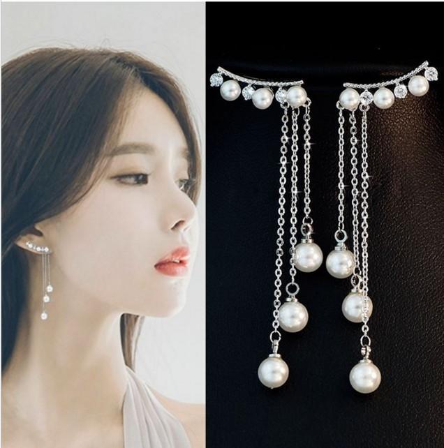 [HCM]Bông tai Bell Mew cánh tiên tua rua đính hạt tròn BT64