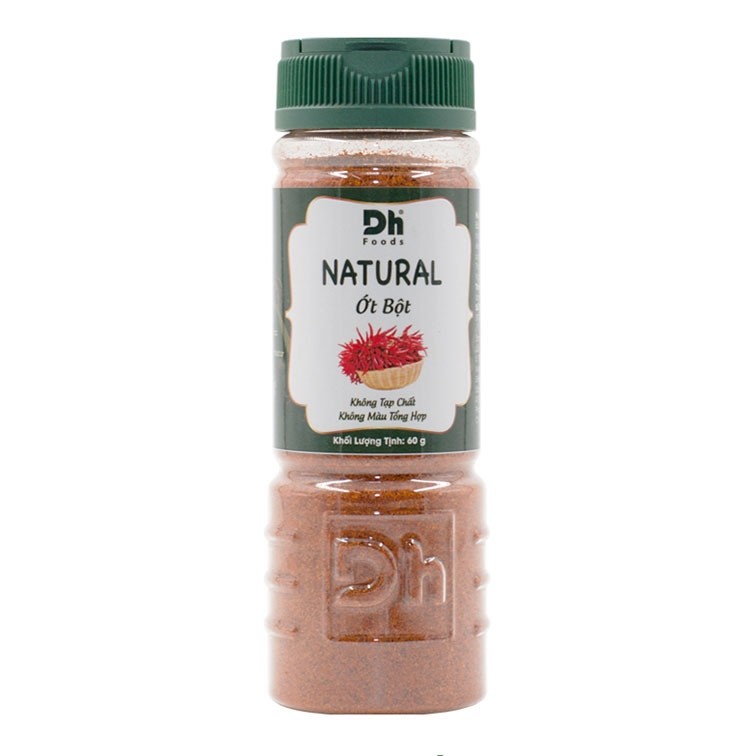 NATURAL ỚT BỘT DH FOODS - 60gr
