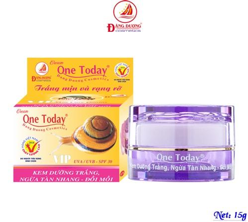 [Hoàn tiền 20%] Kem Dưỡng Trắng Da Ngừa Tàn Nhang Đồi Mồi One Today Vip (15g) - Mỹ Phẩm Đăng Dương Chính Hãng
