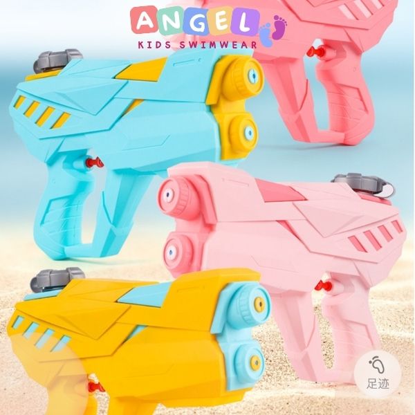 Súng nước, súng nước đồ chơi cho bé đi biển đi bơi 2 nòng dung tích lớn 500ml