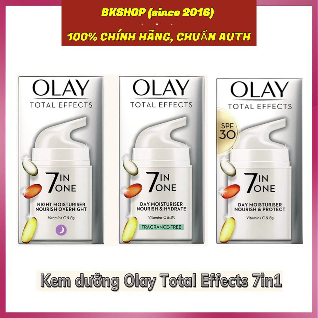 Kem dưỡng trắng da và chống lão hóa Olay Total Effects 7 in 1 50ml