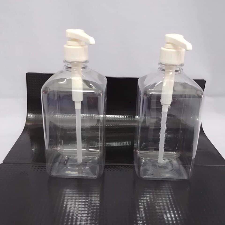 Bình thủy tinh 1 lít đựng siro có vòi xịt - đựng siro/ đường nước/ nước - tiện lợi