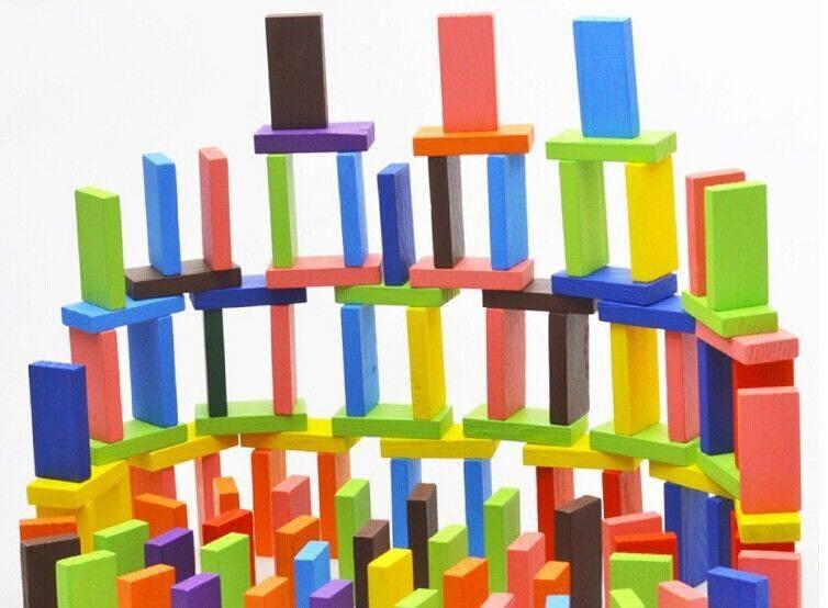 Bộ đồ chơi 100 quân Domino bằng gỗ