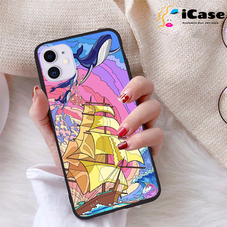 Ốp lưng iphone 11 viền dẻo tpu bst sea
