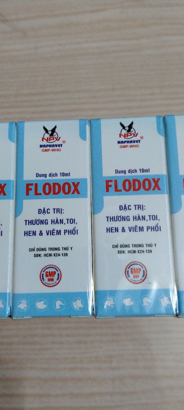 gà khò , hen khẹc, viêm hô hấp 10lọ flodox 10ml