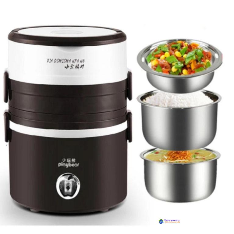 Hộp cơm cắm điện inox 3 ngăn nóng cực nhanh, cà men cắm điện 3 ngăn tháo rời cao cấp, hộp cơm hâm nóng kiêm nồi cơm mini 3 ngăn, hop com cam dien inox 3 ngan nong cuc nhanh, ca men cam dien 3 ngan thao roi, hop com ham nong kiem noi com mini 3 ngan