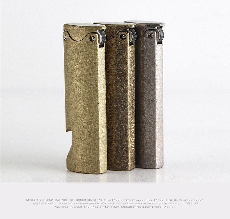 Bật Lửa Xăng Đá Dolphin DOL675 Kiêm Tool Mở Nắp Chai - Máy Lửa Hộp Quẹt Mini Nhỏ Gọn Giá Rẻ HY-675 Độc Lạ Đẹp (bat lua xang da dolphin dol675 kiem tool mo nap chai - may lua hop quet mini nho gon gia re hy-675 doc la dep)