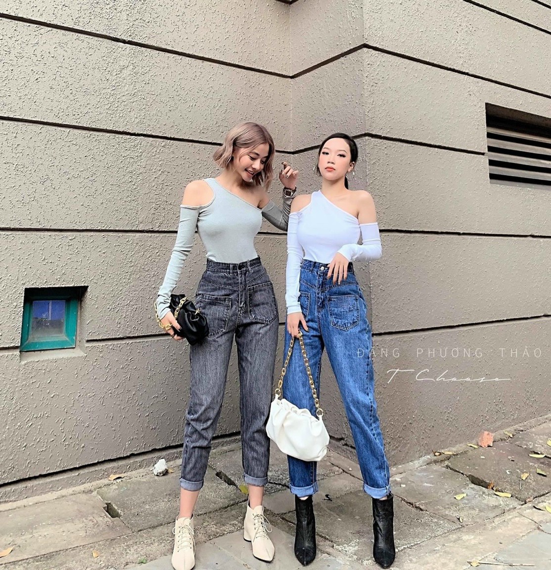 quần jeans nữ Quần baggy jean nữ có từ size nhở đến size 35 đại lưng cao, 2 túi. Hàng vnxk :hole:Size S M L 30-35,chất vải siêu đẹp,hình do shop chụp 2 màu như hình
