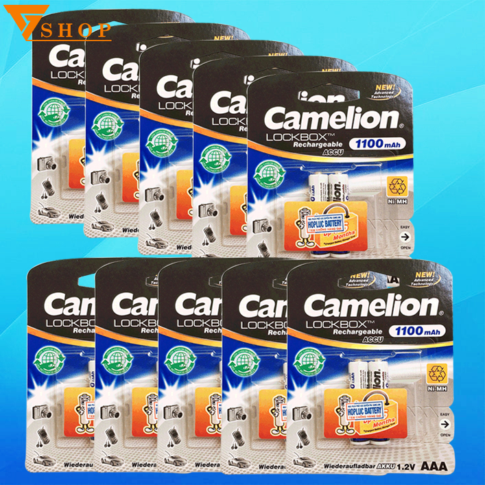 Conbo 10 vỉ pin sạc aaa camelion 1100mah chính hãng