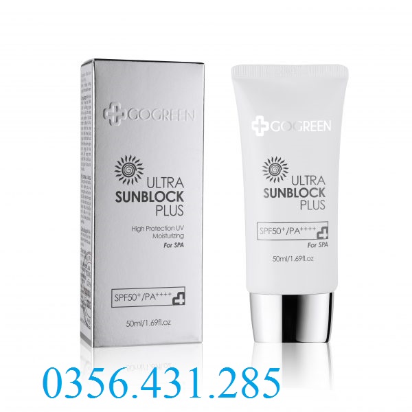 Kem chống nắng gogreen ultra sunblock plus spf50+