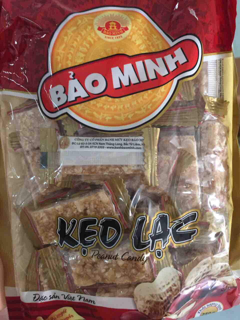 Kẹo lạc, kẹo vừng, kẹo lạc vừng dồi loại cao cấp gói 250gr