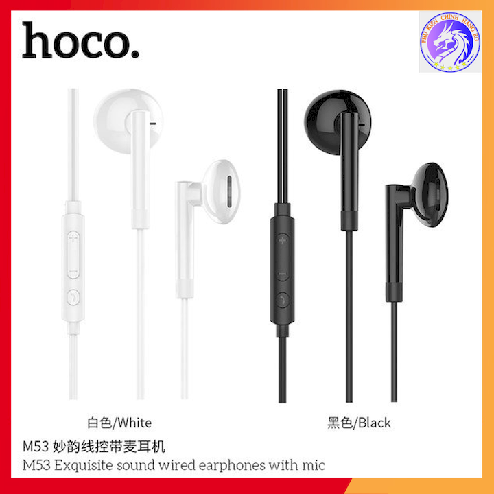 Tai nghe nhựa tpe jack 3.5mm có mic hoco m53 - dài 1.2m