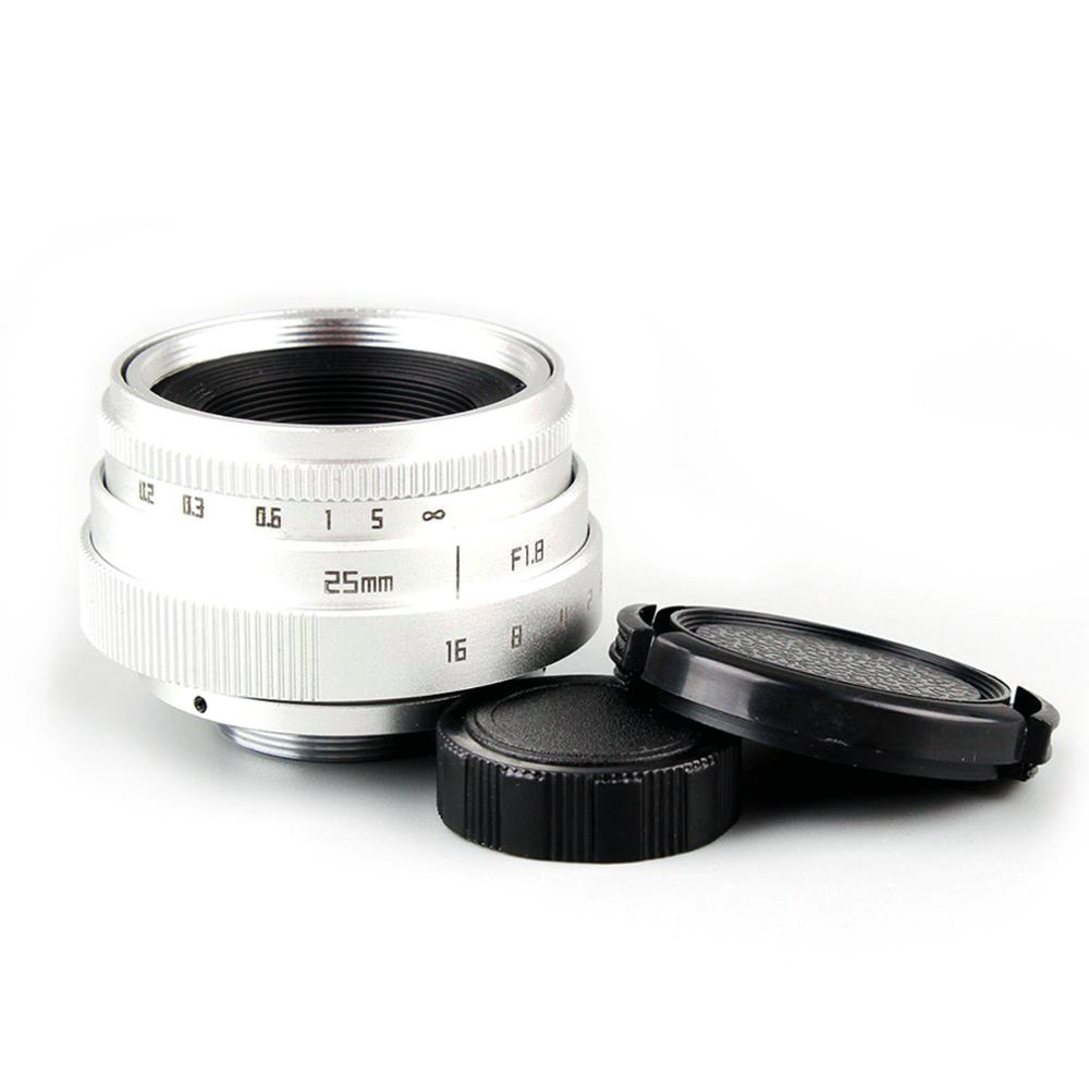 Newyi Ống kính khẩu độ lớn 25mm F1.8 cho máy ảnh Sony A6000 A6300 A5100 NEX