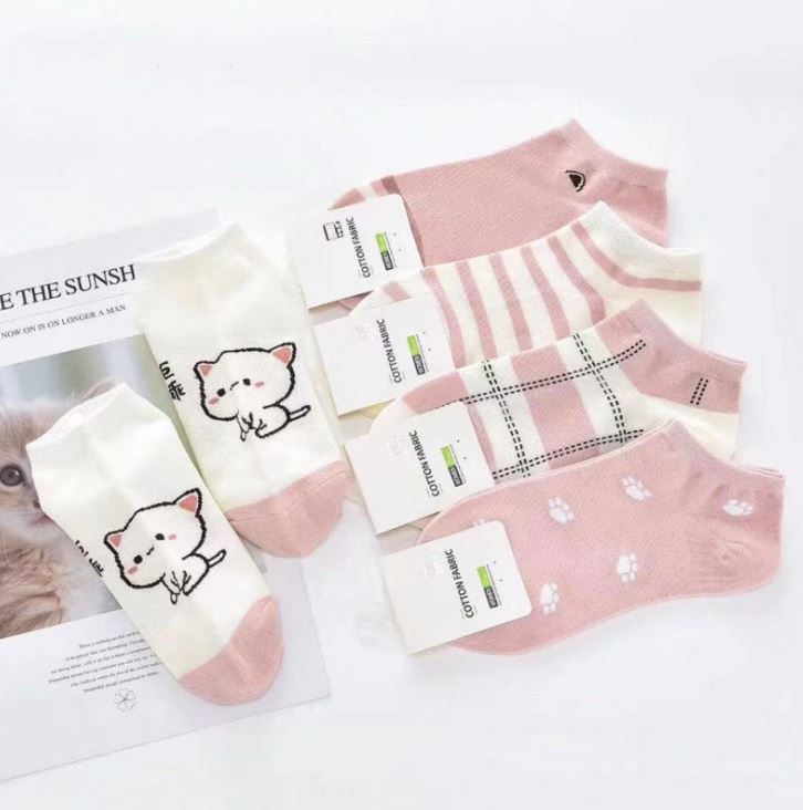 Set 10 đôi tất vớ nữ ngắn cổ ms.pink