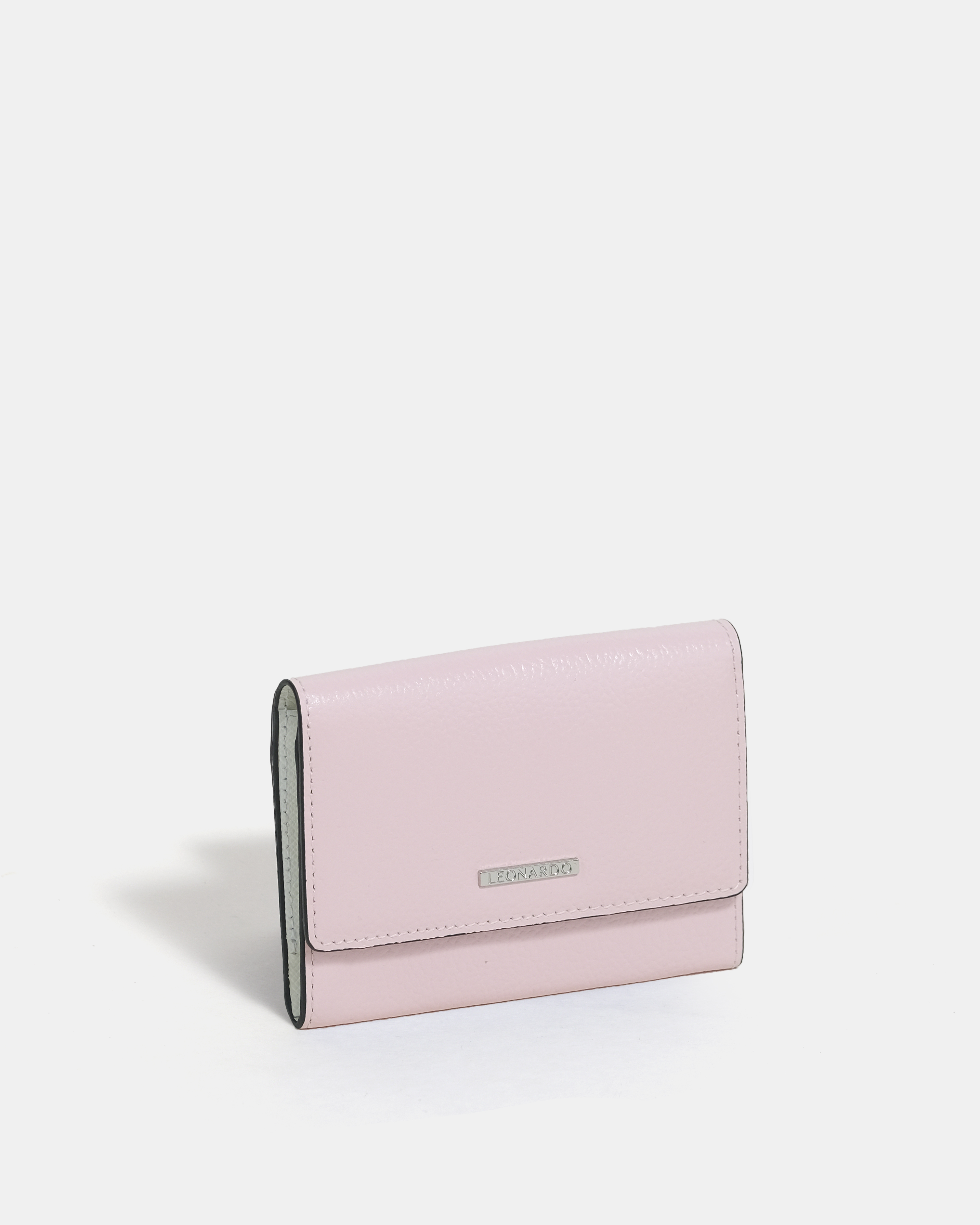 Ví đựng tiền mini Leonardo Card Holder Lynn da Crossgrain nhập khẩu cho nữ