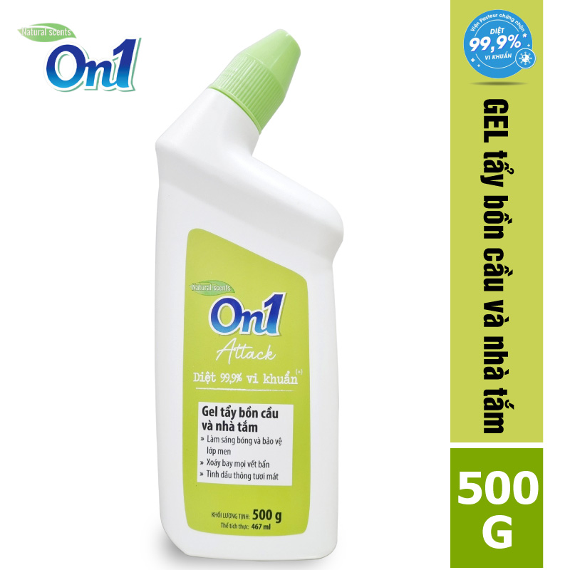 Gel tẩy bồn cầu và nhà tắm ON1 attack 500g N0501