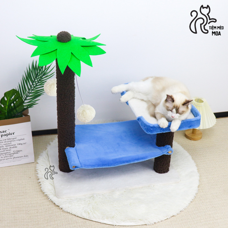 Cattree cây dừa - Cây cào móng cho mèo - Tiệm Mèo Moa