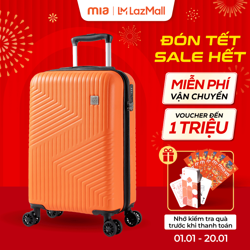 Vali Kéo MIA.vn Du Lịch Larita NOLAN size 20 S Nhựa ABS Bền Bỉ Cứng Cáp Khoá TSA Bảo Mật Cao - Bảo Hành Trọn Đời