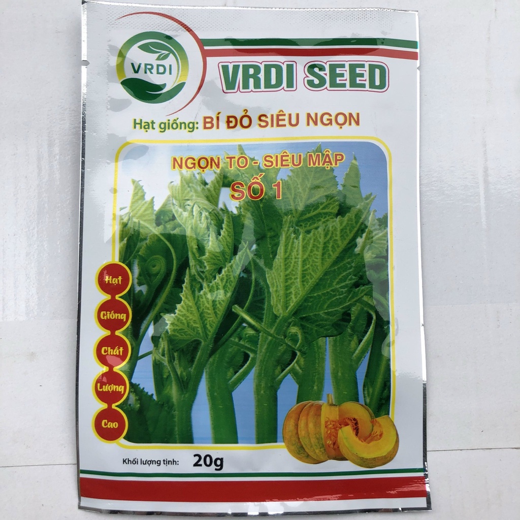 Hạt giống bí đỏ siêu ngọn gói 20g longf1